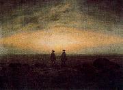 Caspar David Friedrich Two Men by the Sea Spain oil painting artist